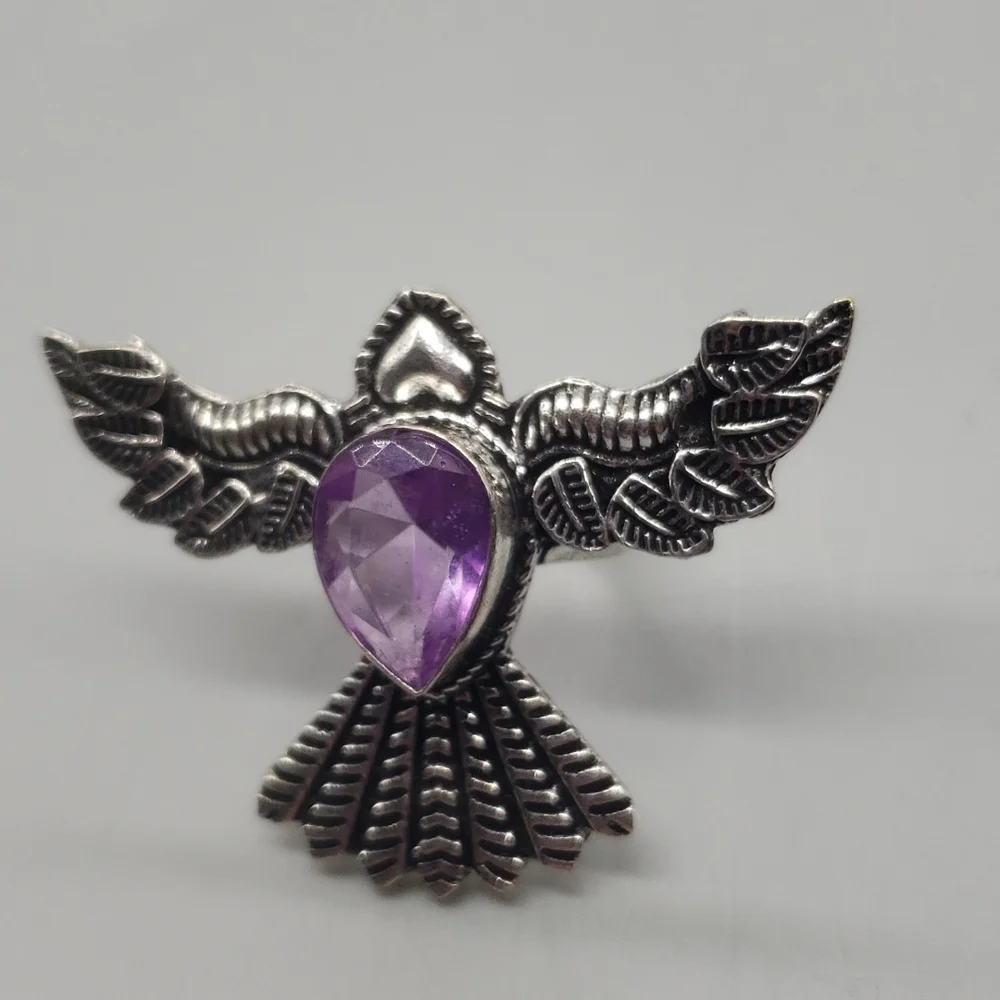 Amethyst Thunderbird Ring - Picture 6 of 7